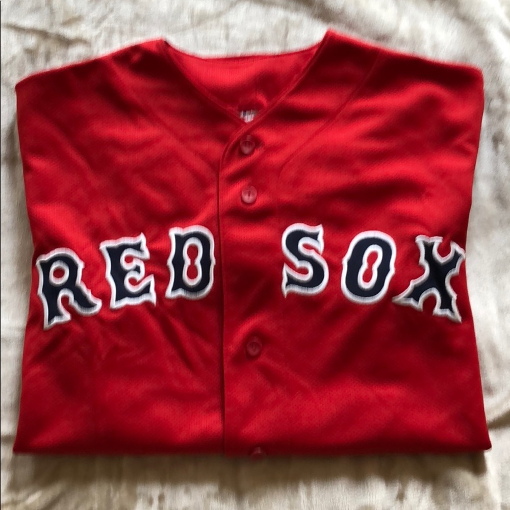 2004 Red Sox Jersey, Ortiz #34, Red, L